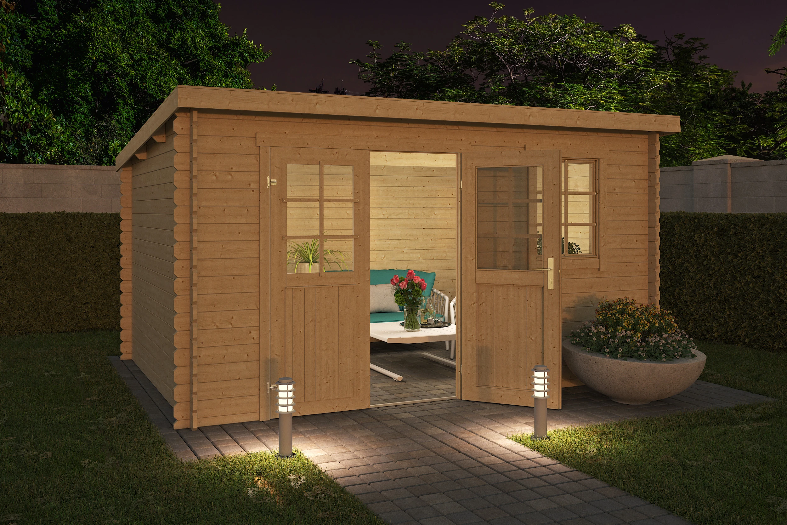 Outdoor Life Blokhut Amira 380 x 275 cm - Afbeelding 3